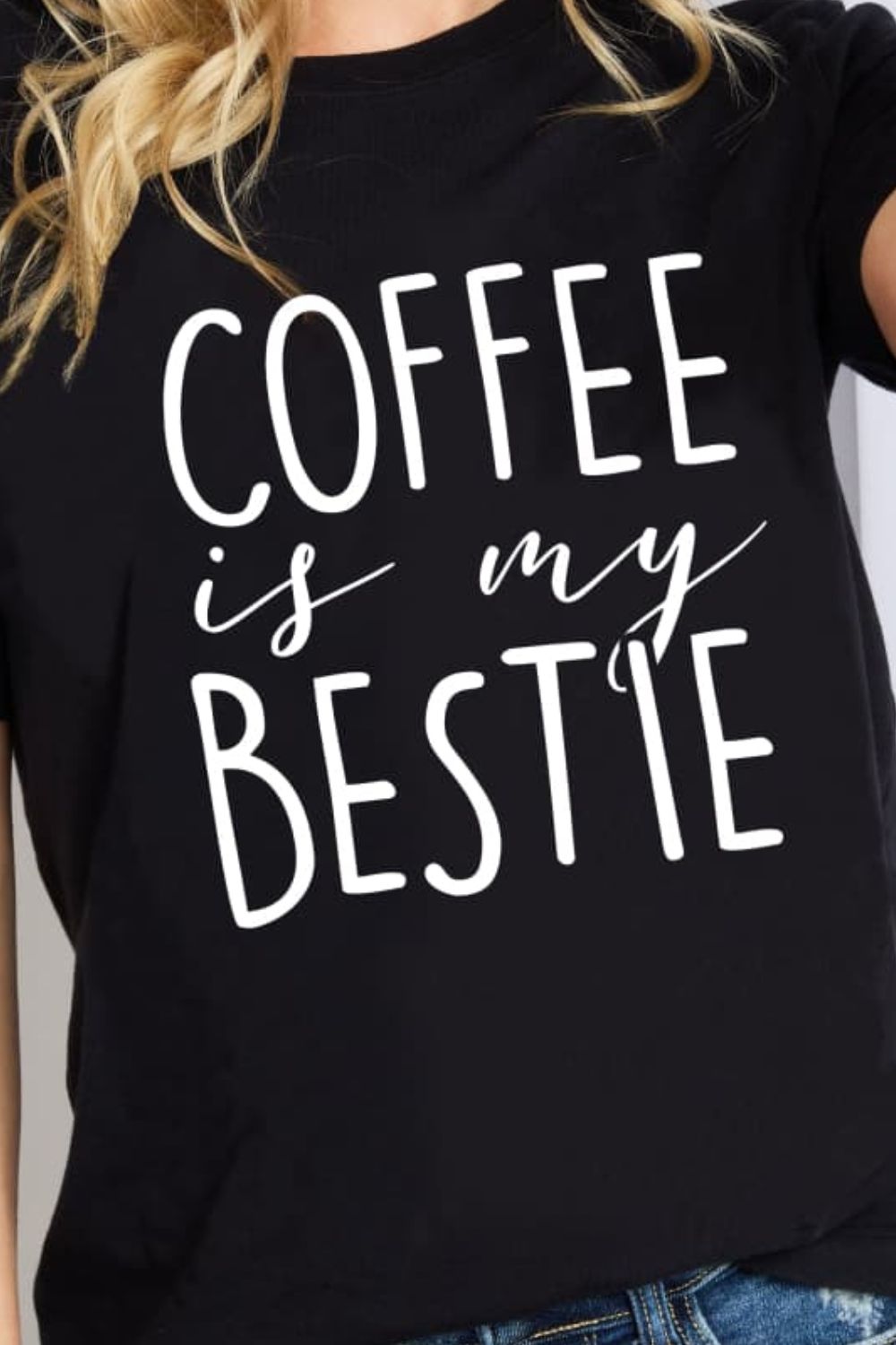 Simply Love Full Size COFFEE IS MY BESTIE Graphic Cotton T-Shirt