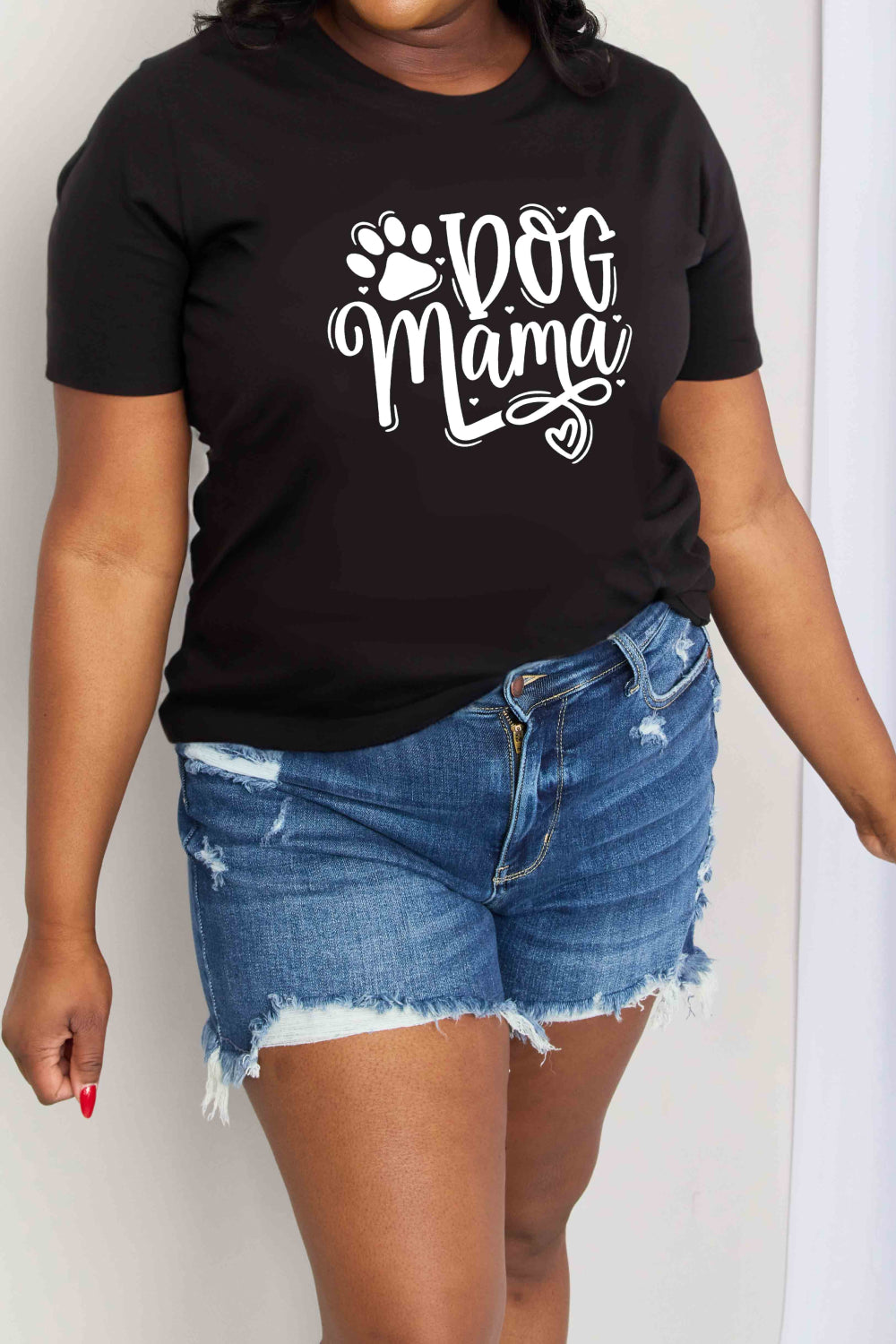 Simply Love Full Size DOG MAMA Graphic Cotton T-Shirt